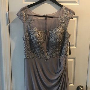 Stunning Brand New Grey Evening Gown